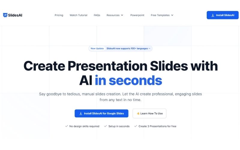 Công cụ AI làm slide giúp tạo bài thuyết trình ấn tượng trong 5 phút