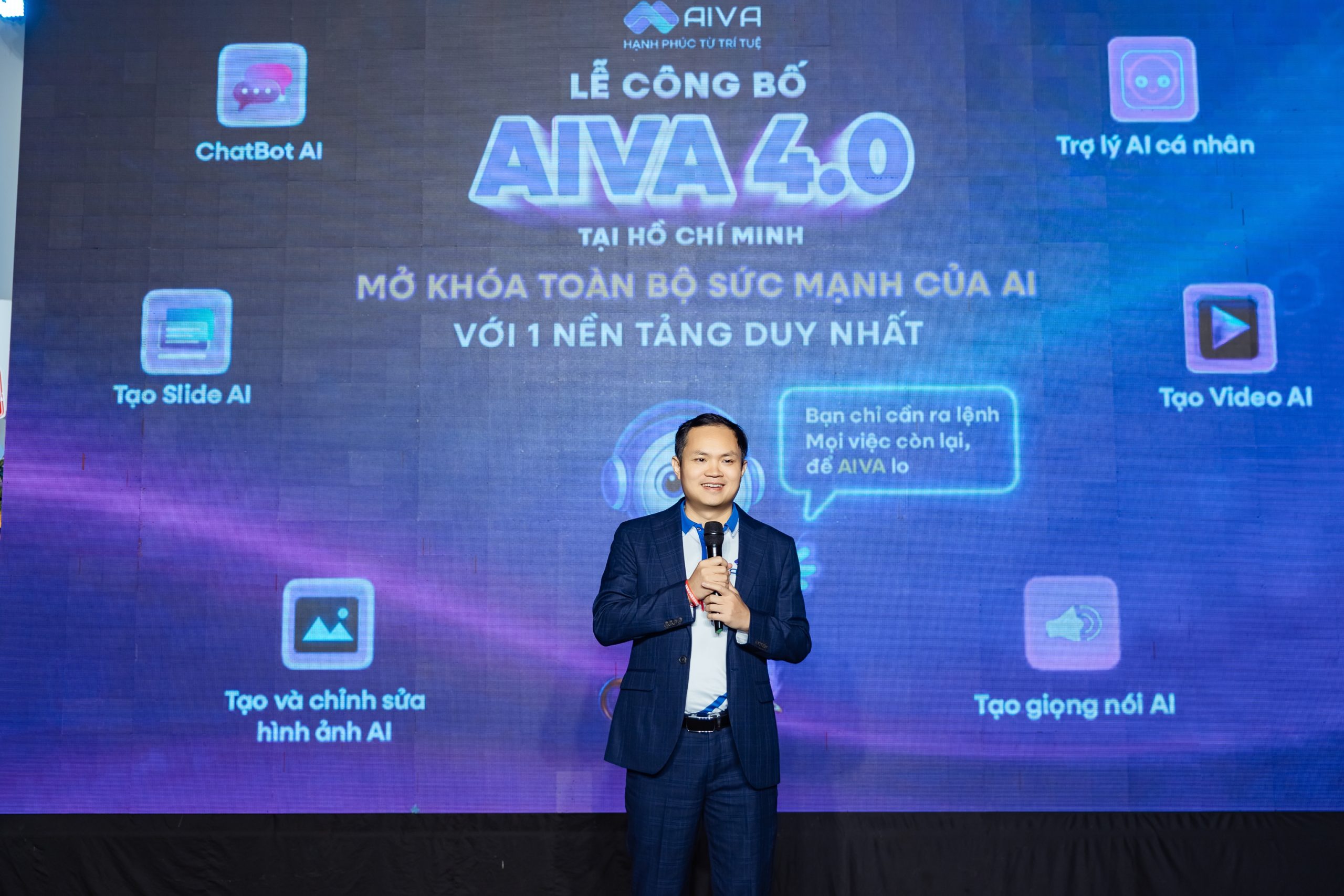 Lễ công bố AIVA 4.0 tại TP.HCM – Bước ngoặt mới của nền tảng AI thực chiến Việt Nam