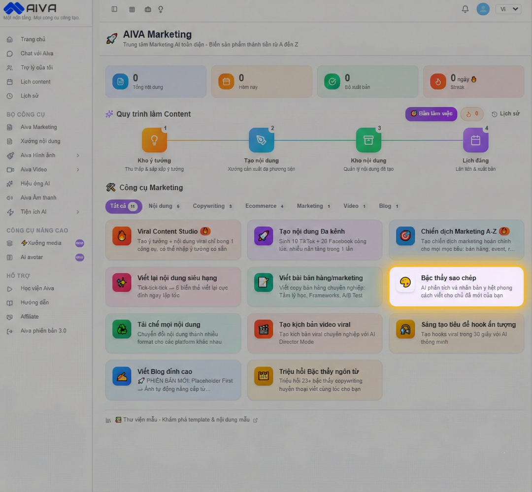 AIVA Marketing: Giải pháp đột phá hiệu suất x10 cho Marketer và Content Creator